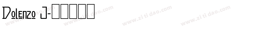 Dolenzo J字体转换